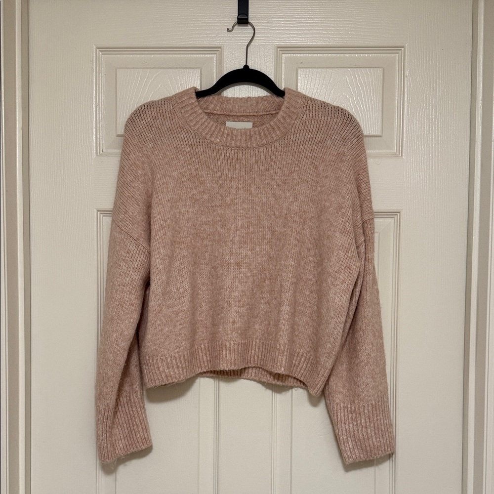 Abercrombie & Fitch Wedge Crewneck sweater - Light Pink - Size small